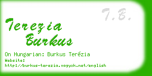 terezia burkus business card